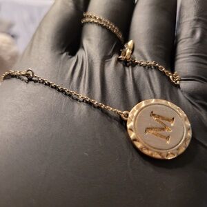 Gold Initial Pendant Necklace